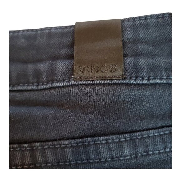VINCE SZ 29 Ankle Skinny True Navy Wash Printed Stripe 5 Pocket Jeans - Picture 7 of 13